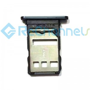 For Huawei Nova 9 SIM Card Tray Dual Card Version Replacement - Black - Grade S+
