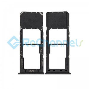 For Samsung Galaxy A12 SM-A125 SIM Card Tray Replacement (Single SIM) - Black - Grade S+
