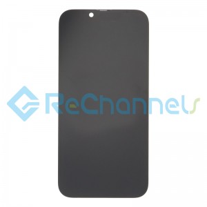 For Apple iPhone 14 LCD Screen and Digitizer Assembly with Frame Replacement - Black - Grade S+