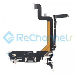 For Apple iPhone 14 Pro Max Charging Port Flex Cable Replacement - Purple - Grade S+