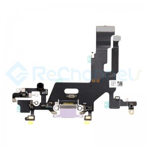 For Apple iPhone 11 Charging Port Flex Cable Ribbon Replacement - Purple - Grade S+