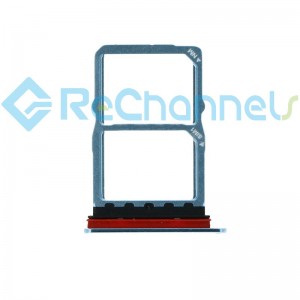 For Huawei P30 SIM Card Tray Dual Card Version Replacement - White - Grade S+