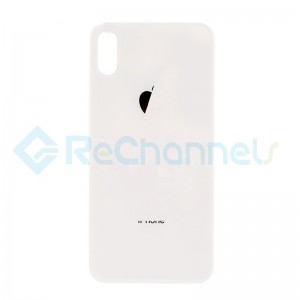 For Apple iPhone X  Back Glass  Replacement  -Silver-Grade S+