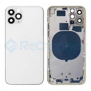 For Apple iPhone 11 Pro Rear Housing with Battery Door Replacement - Silver - Grade S+