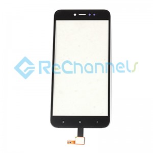 For Xiaomi Redmi Note 5A Glass Lens High Version Replacement - Black - Grade S