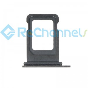 For Apple iPhone 13 Pro Max 6.7" SIM Card Tray Dual Card Version Replacement - Black - Grade S+