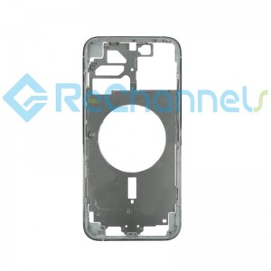 For Apple iPhone 12 Pro Max Middle Frame(USA Version) Replacement - White - Grade S+