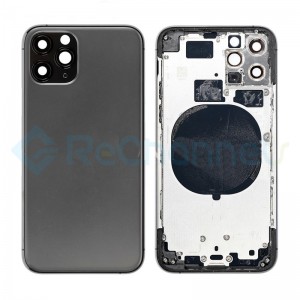 For Apple iPhone 11 Pro Rear Housing with Battery Door Replacement - Space Gray - Grade S+