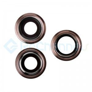 For Apple iPhone 11 Pro Max Rear Camera Lens with Bezel Replacement - Gold - Grade S+