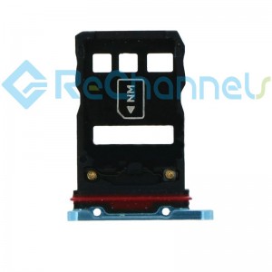 For Huawei P30 Pro SIM Card Tray Dual Card Version Replacement - Aurora - Grade S+