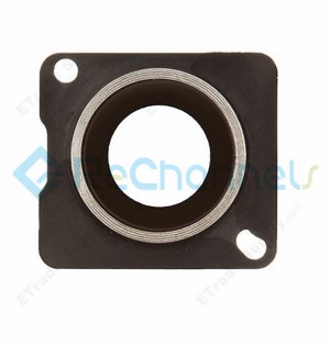 For Apple iPhone 5 Camera Lens with Bezel Replacement - White - Grade S+