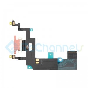 For Apple iPhone XR Charging Port Flex Cable Replacement - Coral - Grade S+