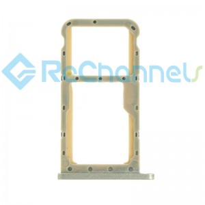For Huawei P20 Lite SIM Card Tray Dual Card Replacement - Gold - Grade S+