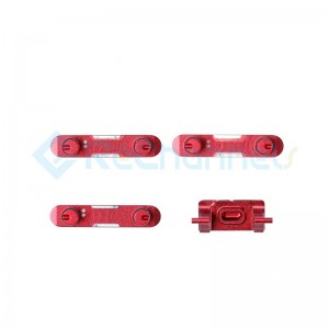 For Apple iPhone 8 Plus Side Buttons Set Replacement - Red - Grade S+