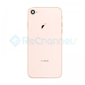 For Apple iPhone 8 Rear Housing Assembly with Battery Door Replacement - Gold - Grade S