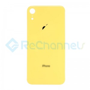 For Apple iPhone XR Battery Door Replacement  - Yellow - Grade S+