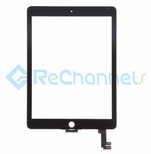 For Apple iPad Air 2 Digitizer Touch Screen Replacement - Black - Grade S	