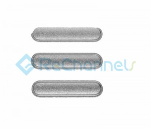 For Apple iPad Air 2 Side Keys Replacement (3 pcs/set) - Gray - Grade S+