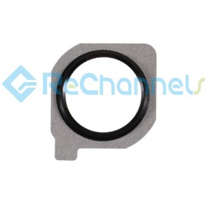 For Huawei P20 Lite Home Button Ring Replacement - Black - Grade S+