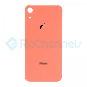 For Apple iPhone XR Battery Door Replacement - Coral - Grade S+