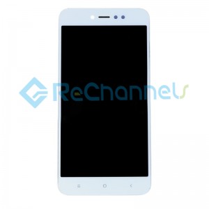 For Xiaomi Redmi Note 5A LCD Screen and Digitizer Assembly with Front Housing High Version Replacement - White - Grade R