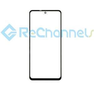 For Xiaomi Redmi Note 9 Pro 5G Glass Lens Replacement - Black - Grade S