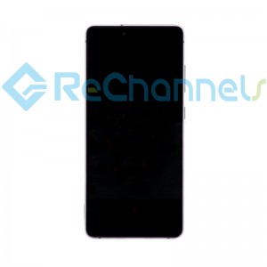 For Samsung Galaxy S20 FE LCD Screen and Digitizer Assembly with Frame Replacement - Purple - Grade S+