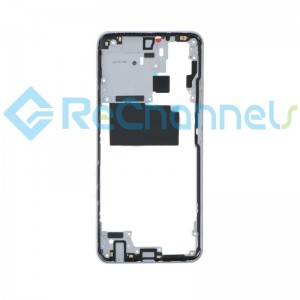 For Xiaomi Redmi Note 10 Middle Frame Replacement - Silver - Grade S+