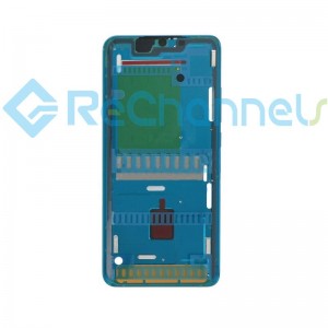 For Xiaomi Mi Note 10 Front Housing Replacement - Blue - Grade S+