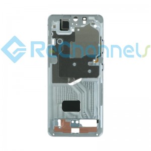 For Samsung Galaxy S21 Ultra 5G Front Housing Replacement - Silver - Grade S+