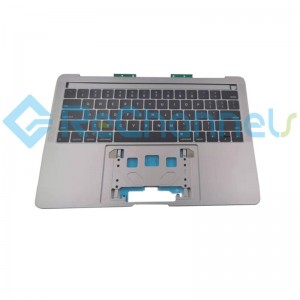 For MacBook 2018 Air 13.3" A1932 Top Case + Keyboard USA Version Replacement - Grey - Grade S+