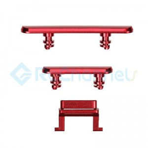 For Apple iPhone XR Side Buttons Set Replacement - Red- Grade S+