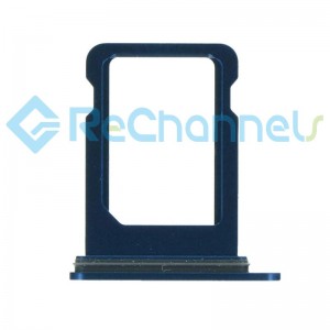 For iPhone 12 Mini Sim Card Tray Replacement- Single Version-Blue-Grade S+
