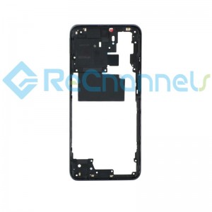 For Xiaomi Redmi Note 10 Middle Frame Replacement - Black - Grade S+