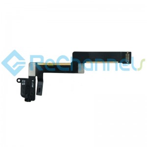 For iPad Air 3(2019) Headphone Jack Flex Cable(Wifi+GPS) Replacement - Black - Grade R