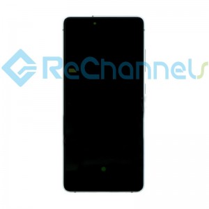 For Samsung Galaxy S20 FE LCD Screen and Digitizer Assembly with Frame Replacement - White - Grade S+