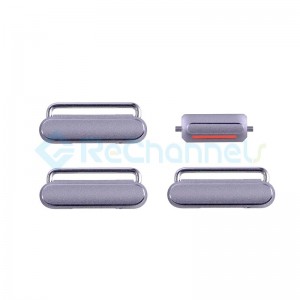For Apple iPhone 6S Plus Side Keys Replacement (4 pcs/set) - Gray - Grade S+