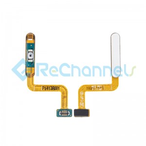 For Samsung Galaxy A22 4G SM-A225/A22 5G SM-A226 Fingerprint Sensor Flex Cable Replacement - White - Grade S+