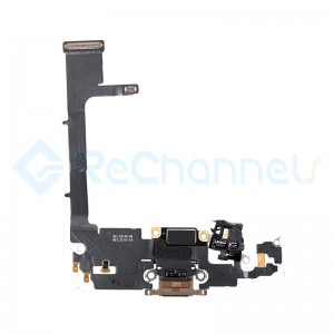 For Apple iPhone 11 Pro Charging Port Flex Cable Replacement - Gold - Grade S+