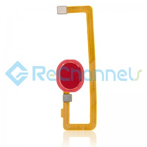 For Samsung Galaxy A10s SM-A107 Fingerprint Sensor Flex Cable Replacement - Red - Grade S+