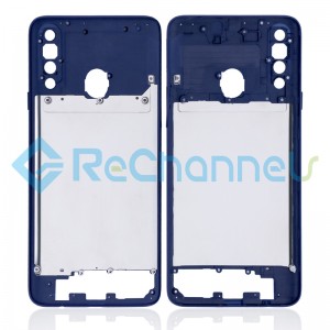 For Samsung Galaxy A20s SM-A207 Middle Frame Replacement - Blue - Grade S+