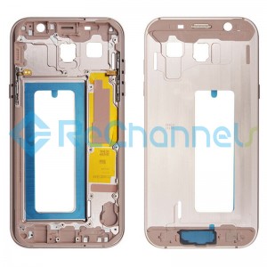For Samsung Galaxy A7 2017 SM-A720 Front Housing Replacement - Pink - Grade S+