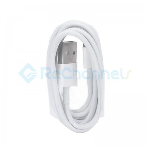 USB Charging Cable for Apple (1M )- White - Grade S+