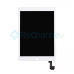 For Apple iPad Air 2 LCD Screen and Digitizer Assembly Replacement - White - Grade R