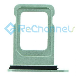 For iPhone 12 Sim Card Tray Replacement- Single Version-Green-Grade S+