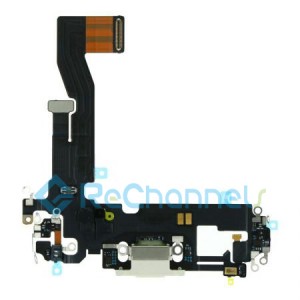 For iPhone 12 Charging Port Flex Cable Replacement-White-Grade S+