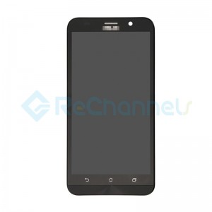 For Asus Zenfone 2 ZE551ML LCD Screen and Digitizer Assembly with Front Housing Replacement - Black - Grade S
