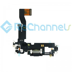 For iPhone 12 Pro Charging Port Flex Cable Replacement-Black-Grade S+