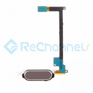 For Samsung Galaxy Note 4 Series Home Button with Flex Cable Ribbon Replacement - Gray - Grade S+
