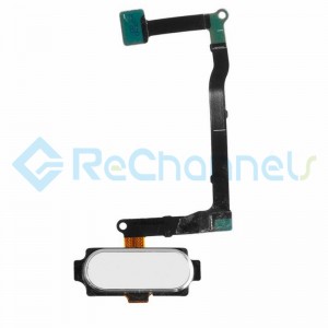 For Samsung Galaxy Note 5 Series Home Button with Flex Cable Ribbon Replacement - White - Grade S+